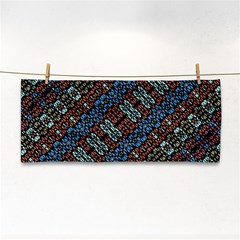 Multicolored Mosaic Print Pattern Hand Towel by dflcprintsclothing