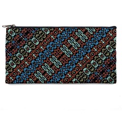 Multicolored Mosaic Print Pattern Pencil Case