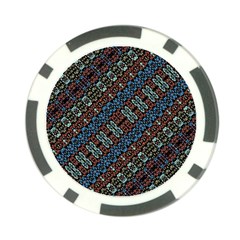 Multicolored Mosaic Print Pattern Poker Chip Card Guard (10 Pack) by dflcprintsclothing