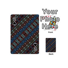 Multicolored Mosaic Print Pattern Playing Cards 54 Designs (mini) by dflcprintsclothing