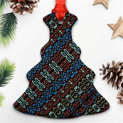 Multicolored Mosaic Print Pattern Ornament (christmas Tree) 