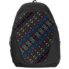 Multicolored Mosaic Print Pattern Backpack Bag