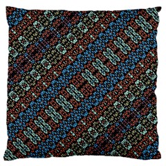 Multicolored Mosaic Print Pattern Large Flano Cushion Case (one Side) by dflcprintsclothing