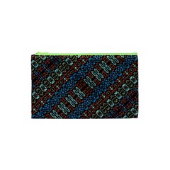 Multicolored Mosaic Print Pattern Cosmetic Bag (xs) by dflcprintsclothing