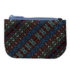 Multicolored Mosaic Print Pattern Large Coin Purse by dflcprintsclothing