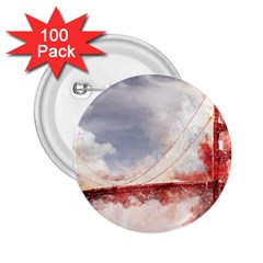 Golden Gate Bridge 2 25  Buttons (100 Pack)  by goljakoff