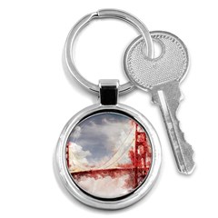 Golden Gate Bridge Key Chain (round) by goljakoff