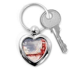 Golden Gate Bridge Key Chain (heart) by goljakoff