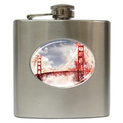 Golden Gate Bridge Hip Flask (6 Oz) by goljakoff