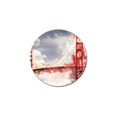 Golden Gate Bridge Golf Ball Marker by goljakoff