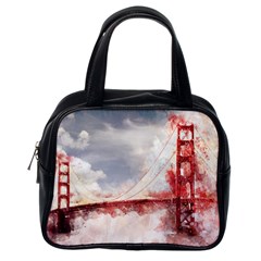 Golden Gate Bridge Classic Handbag (one Side) by goljakoff