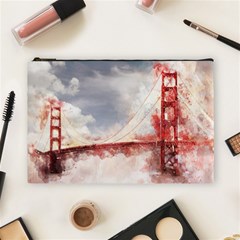 Golden Gate Bridge Cosmetic Bag (large) by goljakoff