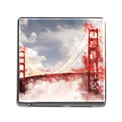 Golden Gate Bridge Memory Card Reader (square 5 Slot) by goljakoff