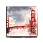 Golden Gate bridge Memory Card Reader (Square 5 Slot) Front