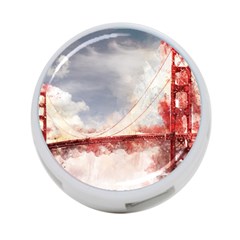 Golden Gate Bridge 4-port Usb Hub (one Side) by goljakoff