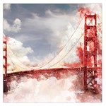 Golden Gate bridge Large Satin Scarf (Square) Front