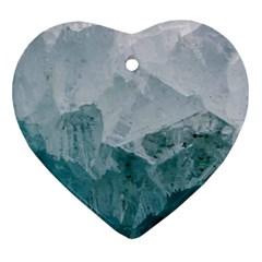 Green Blue Sea Ornament (heart) by goljakoff