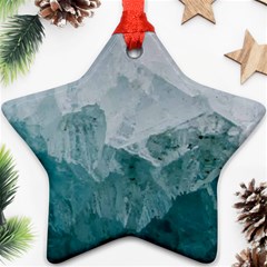 Green Blue Sea Ornament (star) by goljakoff