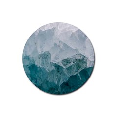 Green Blue Sea Rubber Coaster (round)  by goljakoff