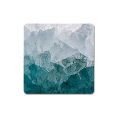 Green Blue Sea Square Magnet by goljakoff