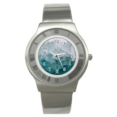 Green Blue Sea Stainless Steel Watch by goljakoff