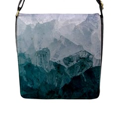 Green Blue Sea Flap Closure Messenger Bag (l) by goljakoff