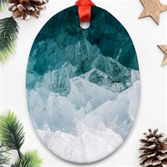 Blue Sea Ornament (oval) by goljakoff