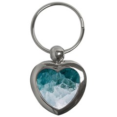 Blue Sea Key Chain (heart) by goljakoff