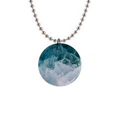 Blue Sea 1  Button Necklace by goljakoff