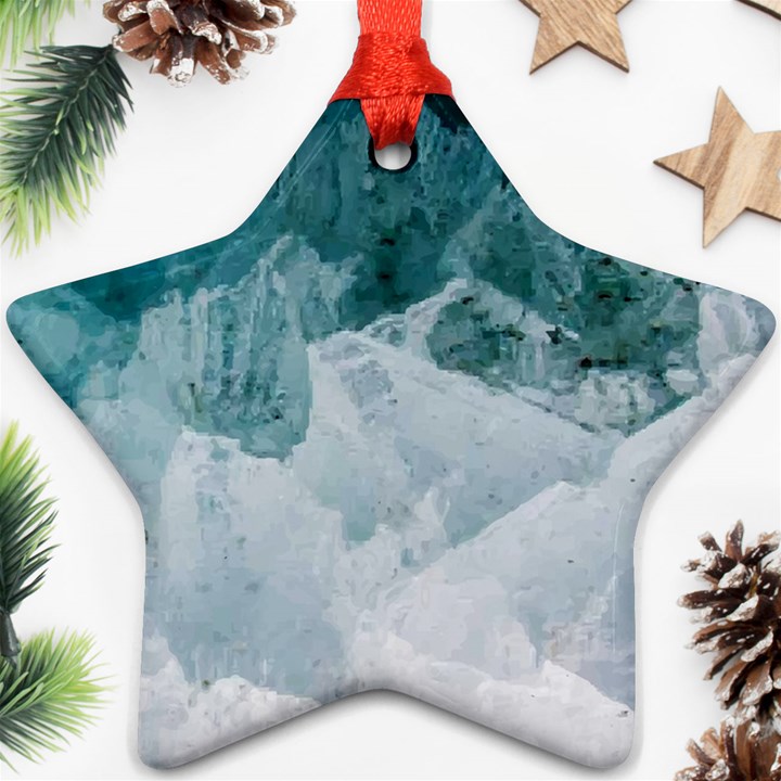 Blue sea Star Ornament (Two Sides)