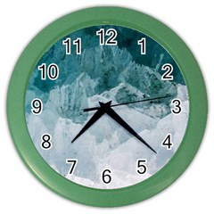 Blue Sea Color Wall Clock by goljakoff