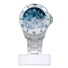 Blue Sea Waves Plastic Nurses Watch by goljakoff