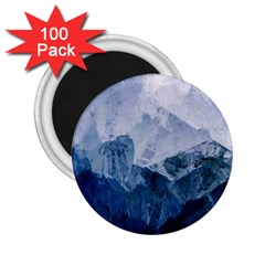 Blue ice mountain 2.25  Magnets (100 pack) 