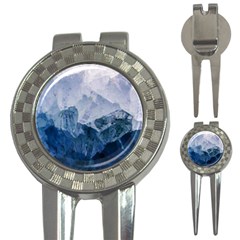 Blue Ice Mountain 3-in-1 Golf Divots by goljakoff