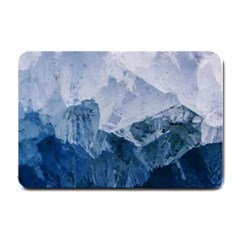 Blue Ice Mountain Small Doormat  by goljakoff