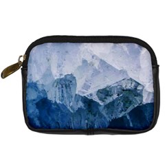 Blue ice mountain Digital Camera Leather Case