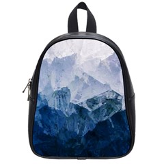 Blue ice mountain School Bag (Small)