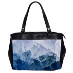 Blue ice mountain Oversize Office Handbag (2 Sides) Front