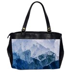 Blue ice mountain Oversize Office Handbag (2 Sides) Back