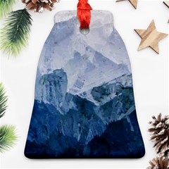 Blue ice mountain Bell Ornament (Two Sides)