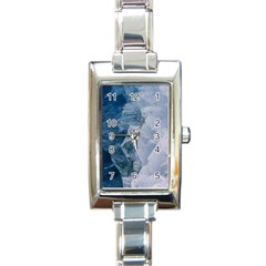 Storm blue ocean Rectangle Italian Charm Watch