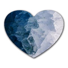 Storm Blue Ocean Heart Mousepads by goljakoff