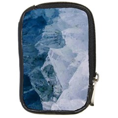 Storm blue ocean Compact Camera Leather Case