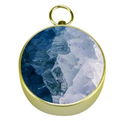 Storm blue ocean Gold Compasses