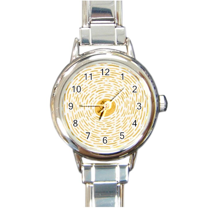 Sunlight Round Italian Charm Watch