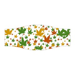 Leafs On White Stretchable Headband