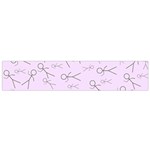 Little Men On Pink Small Flano Scarf Front