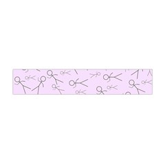 Little Men On Pink Flano Scarf (mini)