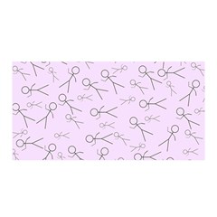 Little Men On Pink Satin Wrap by JustToWear