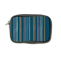 Multicolored Stripes On Blue Coin Purse by SychEva